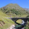 Ein Fluss der unterhalb des Timmelsjochs entlang fließt